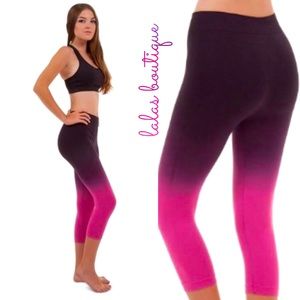 ZANEY THREADS OMBRÉ CAPRI LEGGINGS